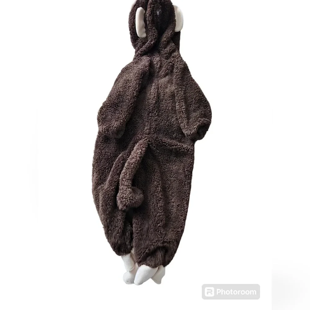 Koala Kids Brown and Cream Plush Monkey Costume for Kids